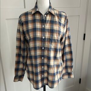 J. Crew Factory Flannel Plaid Button-Down Shirt